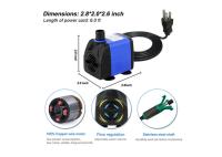 Type centrifuge puissance faible 15w économiseuse d'énergie de pompe submersible en plastique