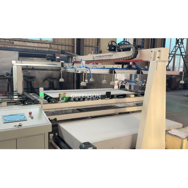 PLC Controlled High Capacity Gypsum Board Sawing Line With Dust Free Operation