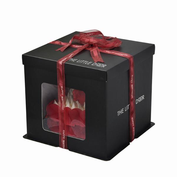 Handmade Luxury Custom Cake Box 6 8 10 Inch Party Baked Food Packaging