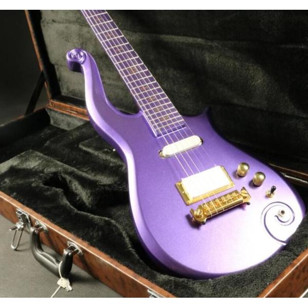 Quality sh covered pickup purple prince set in neck painted fretbard prince Electric guitar Guitar
