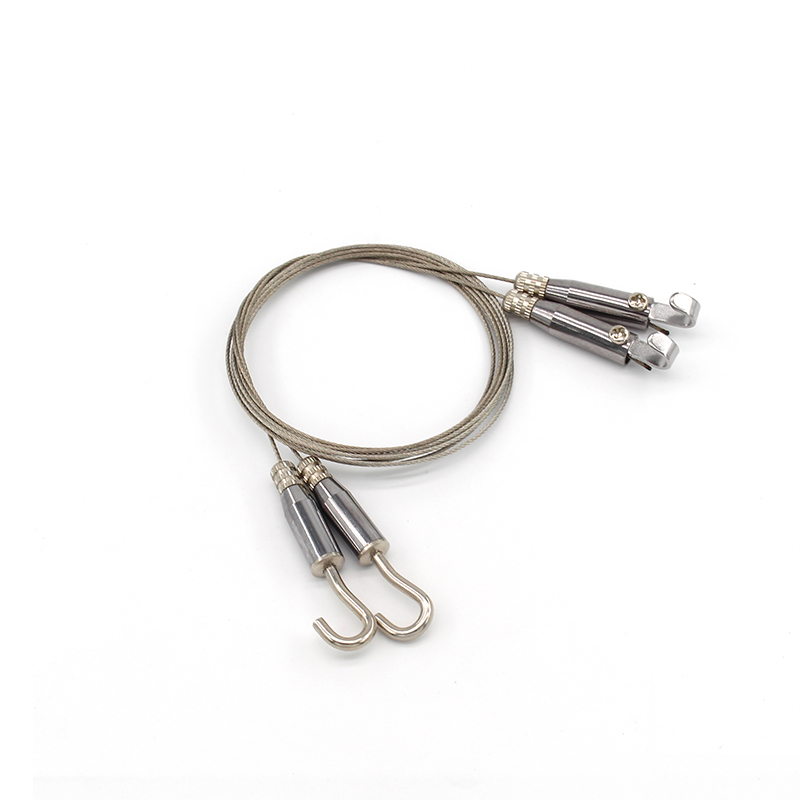 Factory Price Adjustable Cable Lock Steel Rope Hook Cable Gripper Lighting Suspension Kit Wire Hanging System