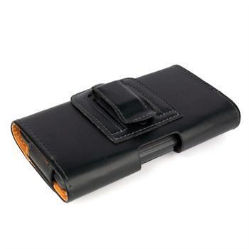 Black Soft Faux Leather Cell Phone Faceplate Covers, Carrying Cases For HTC EVO 4G