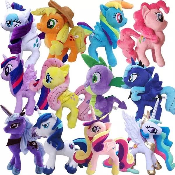 8 inch Cute and Lovely Cartoon Plush Toys My Little Pony  Family Collection Plush Toys