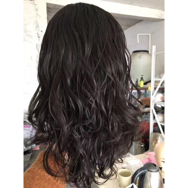 16 Inches Natural Color Body Wave Jewish Wig Brazilian Virgin Hair Hidden Knots with Baby Hair