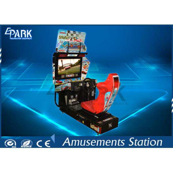 32 Inch HD LCD Screen Racing Game Machine Stereo System For Entertainment