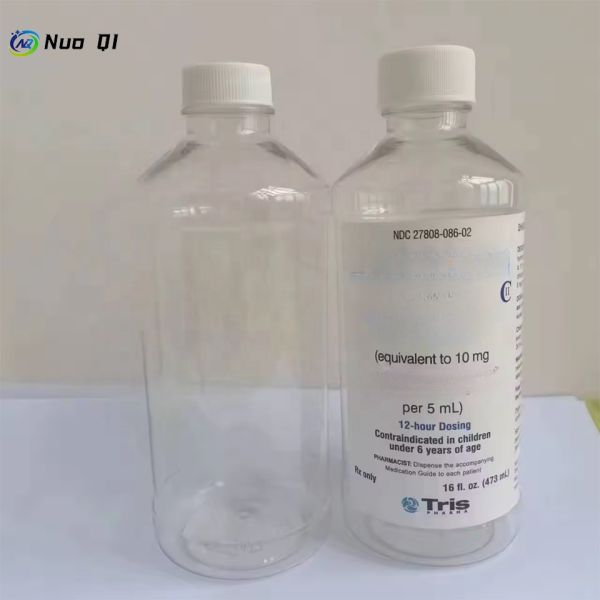 Medicine Industrial 16oz 500ml Empty Plastic Bottle with Screw Cap Multi layer Folding Adhesive Sticker Hi Tech Booklet Labels