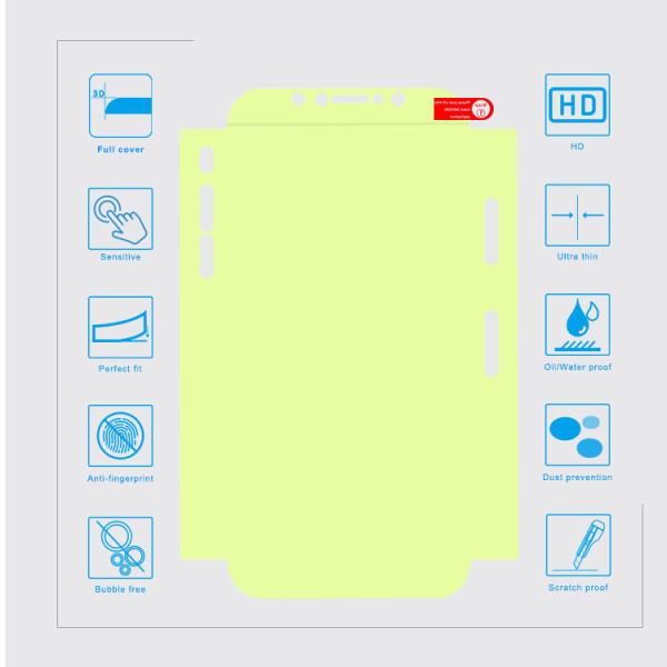 nano 3D full edge cover company self heal screen cover for Iphone x