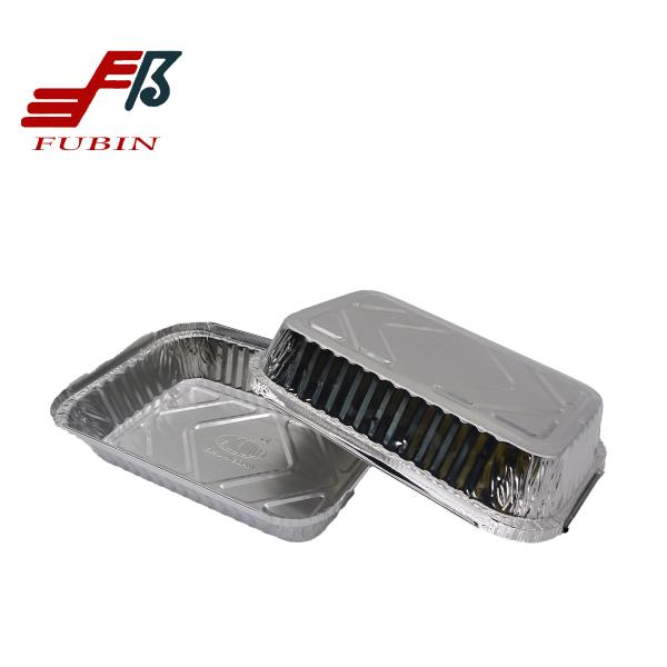 Embossed Rectangular Foil Pan 8011 Foil Disposable Food Containers