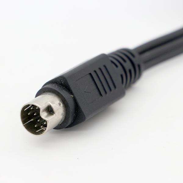 OEM 9 Pin Mini Din a RCA S Video Cable de audio para pantallas de televisión Receptor de audio y video