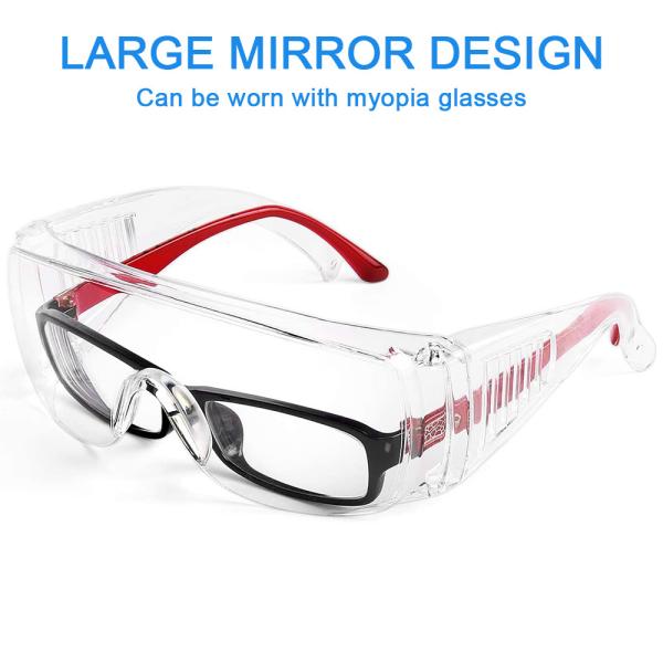 PC Medical Safety Goggles , Anti Dust And Shock Transparent Eyepiece Chemical Proteccion