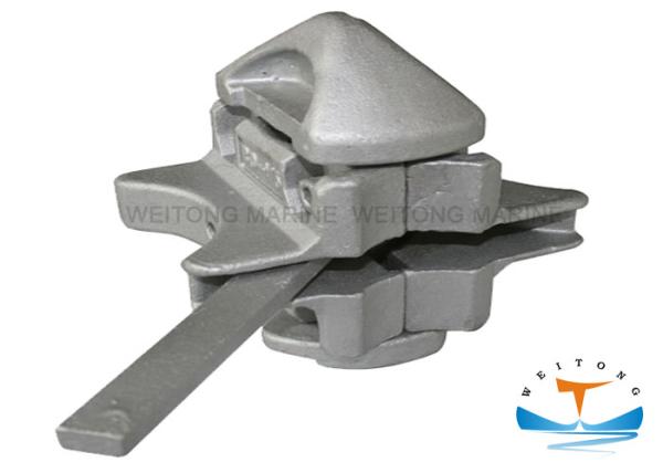 Cast Body And Forged Steel Heads Container Lashing Lock / Intermediate Twistlock