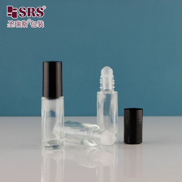 4ml Comprehensive Customization Leak Proof Molded Glass Roll On Bottle For Travel Essential Oil Sample Packaging