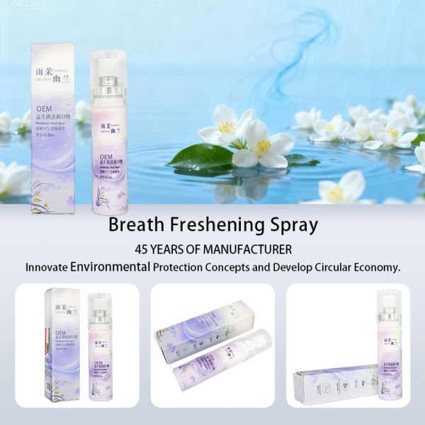Customized Deodorizing Oral Spray Removes Odors and Retains a Long Lasting Jasmine Fragrance Ideal for Outdoor Travel