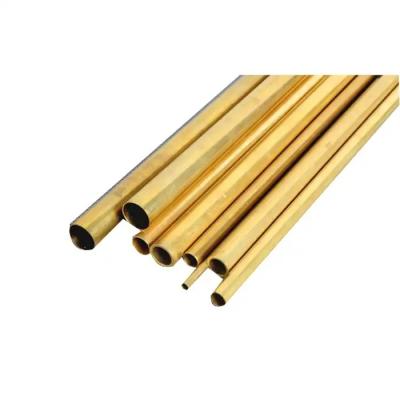 Tube en laiton de cuivre enduit jaune du tuyau 4mm OD de C26000 6000mm pour la décoration de construction