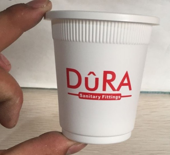 Custom Printing Paper Carry Salad Bowl with Lid Transparent Box Color Plastic