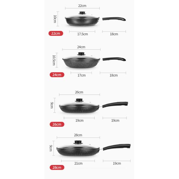 Hot Selling Cooking Kitchen Cookware Cast Iron Steak Frypan Non Stick Iron Skillet Grill Pan Induction Frying Pan