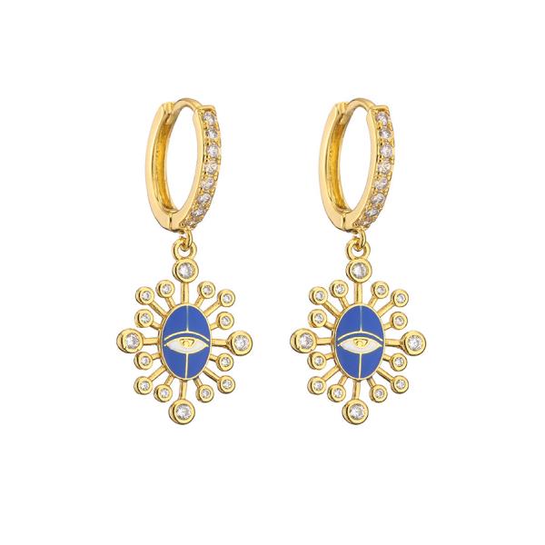 Bohemian Turkish Evil Eye Earrings