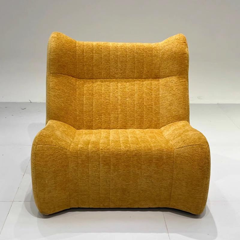 Custom Square Upholstered Leisure Lounge Single Recliner Sofa High Density Sponge Compressed Sofa for Home Apartment