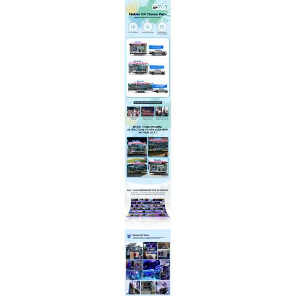 Profitable Business Mobile VR Truck Gaming Equipment for Virtual Reality Arcade Outdoor Amusement Park