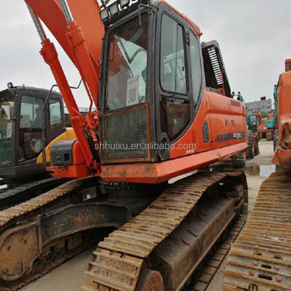 Vente à chaud de Doosan Meilleur vendeur d'occasion excavateur hydraulique à rampe DOOSAN DX380 Corée d'origine/machine de creusement d'occasion bon prix