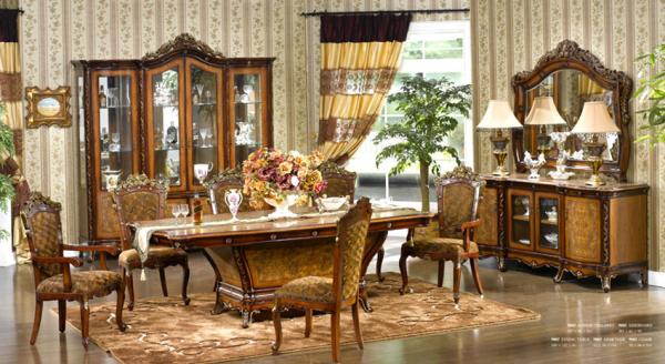 Custom Made Hand Carved Luxury Modern Dining Room Sets 1200mm 1300mm 1500mm
