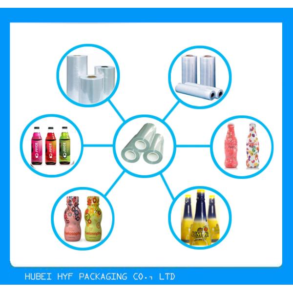 Eco - película amistosa del plástico de embalar del calor, carrete de película del envasado por contracción de PETG para las etiquetas de la botella de la bebida con 30mic