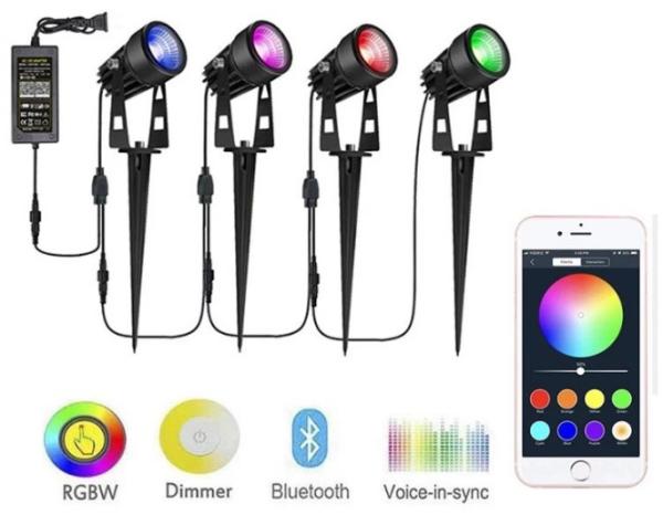 Aluminum DC 24V RGB Colord Led Light For Outdoor Garden Decoration