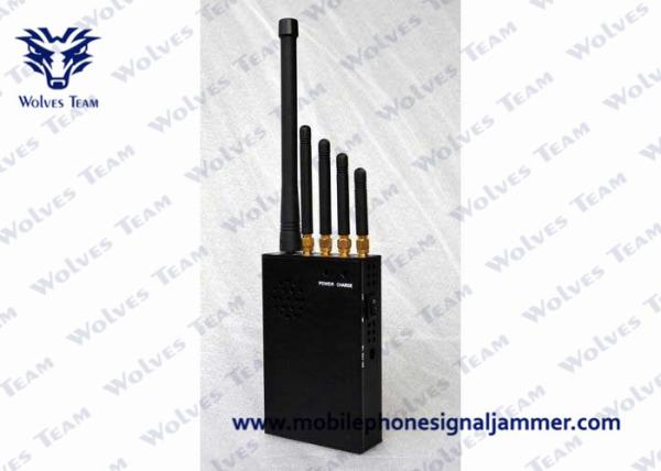 3W Handheld Cell Phone Jammer AC Adapter For Phone Signal LOJACK GPS