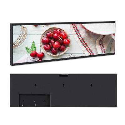 Stretched OEM Tft Taxi Elevator Flat Digital Edge Lcd Display Shelf Advertising Screen