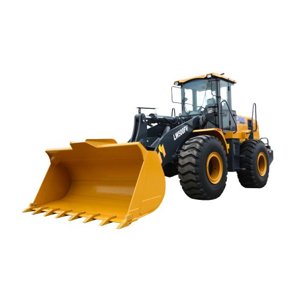 Customized 5 Ton Compact Wheel Loader LW500FV Shangchai / Weichai Engine