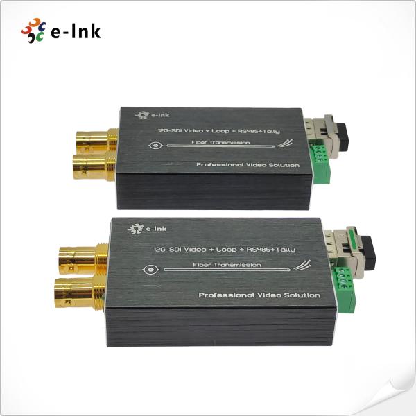 Mini Hd SDI ao conversor 12G 3840* 2160@60Hz da fibra ótica