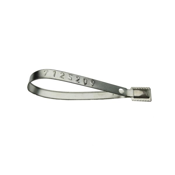 Embossed Strapping Metal Seals With Pull Tight Locking Mechanism Anti Rust