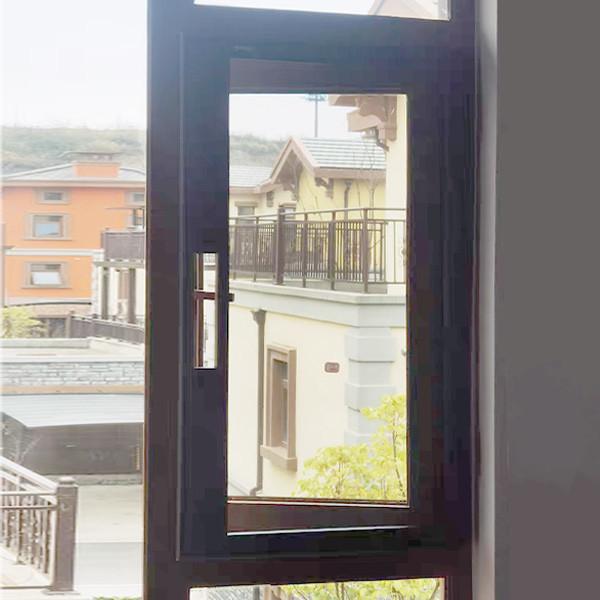Janelas de batente de alumínio comercial de perfil de 2,0 mm-3,0 mm OEM ODM