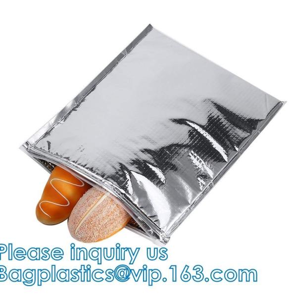 Handle Freezer bags, Insulated Reusable Grocery Thermal Cooler Bag, THERMO ALUMINIUM FOIL LUNCH BAG