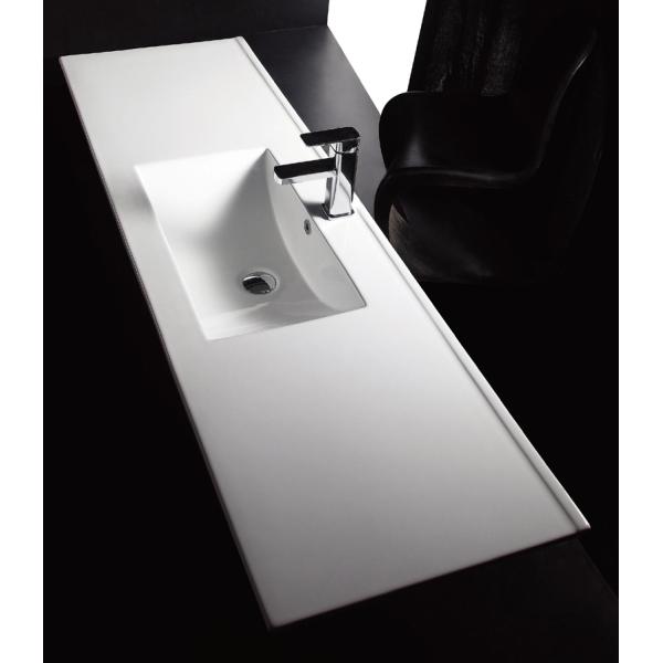 Керамическое мытье таза тщеты со шкафом большие прямоугольные 610X460X180mm