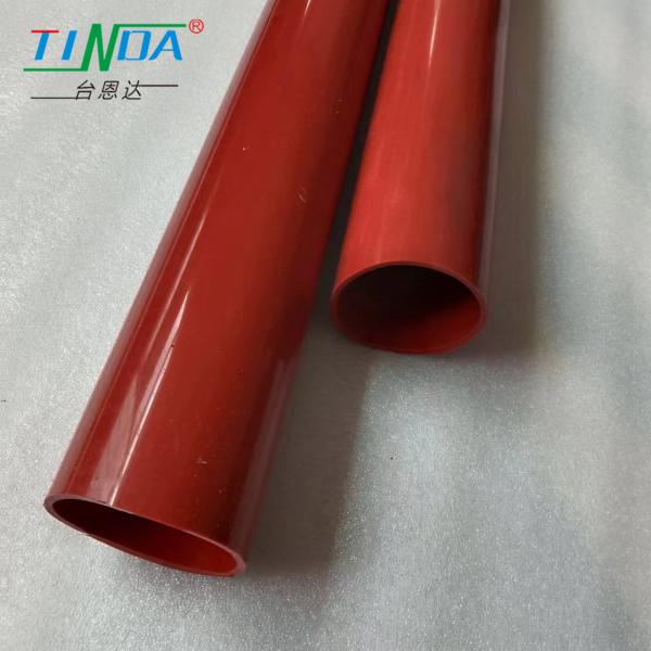 Chemical / Heat Resistant Red Rubber Sleeve For Plastic Film Printing
