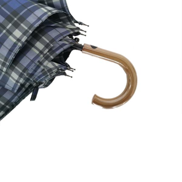 27.5 Inch Promotional Golf Umbrellas With Tartan Design And Plastic Handle