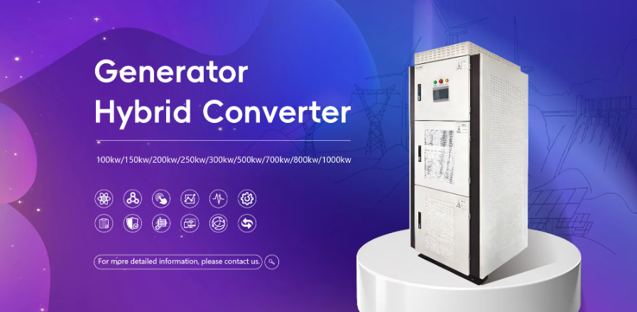 Hybrid Converter with Water Gate Motor Control PWM Dump Load Protection and LCD Touch Screen for Hydropower Projects