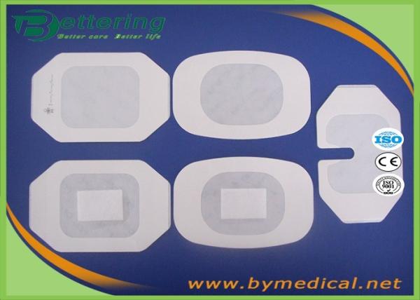 Paper frame shape Polyurethane Film Dressing , Wound IV dressing Transparent