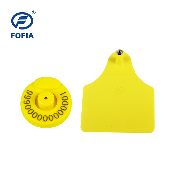 New Long Range Waterproof RFID LF Electronic Ear Tag with 1-Year Warranty for Cattle Pig Goat Livestock Tracking-Fofia ET907