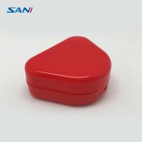 Caja ortodóntica de la dentadura de la prueba del escape de 30m m, caja de almacenamiento roja de la dentadura