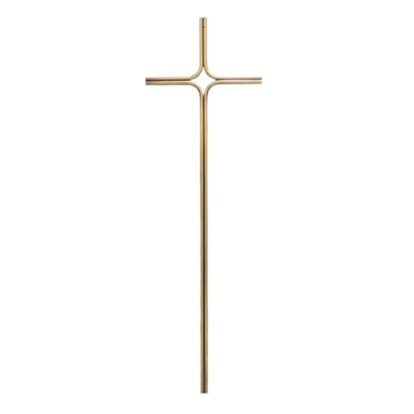Decoration 8041 Coffin Funeral Crucifix Double Steel Wire 6mm Metal Cross