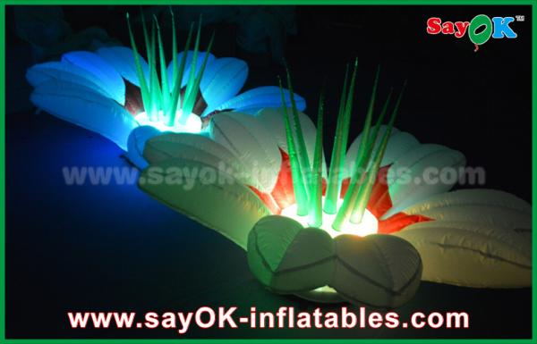 Flores musicais de iluminação infláveis do contexto da decoração do festival de Inflable da flor da decoração da fase do casamento