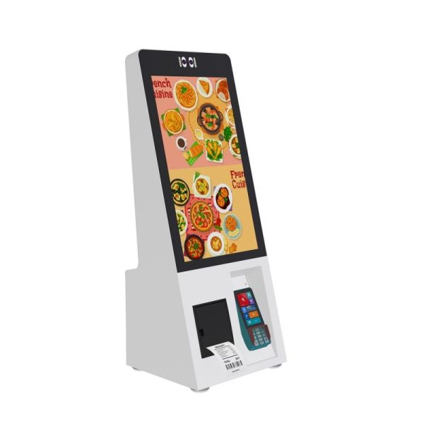 21.5 Inch POS Terminal Holder Desktop Kfc McDonald Food Self Service POS Kiosk