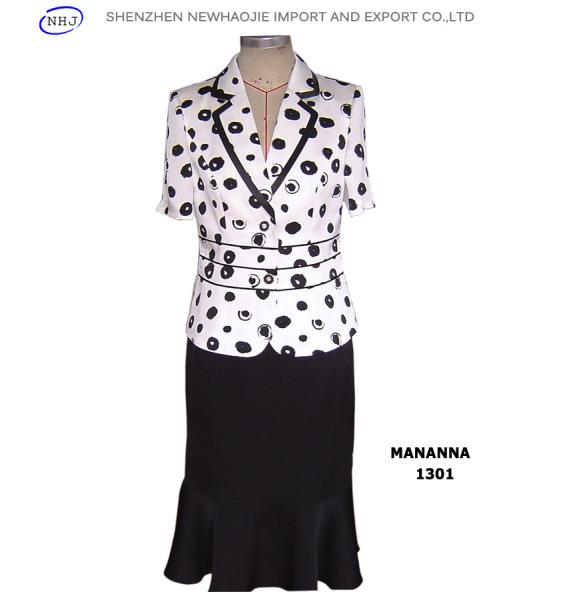 fancy ladies suits short sleeves summer suits