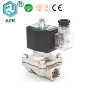 Maneira 220V de aço inoxidável da válvula de solenoide 2/2 da água da baixa pressão a ação direta