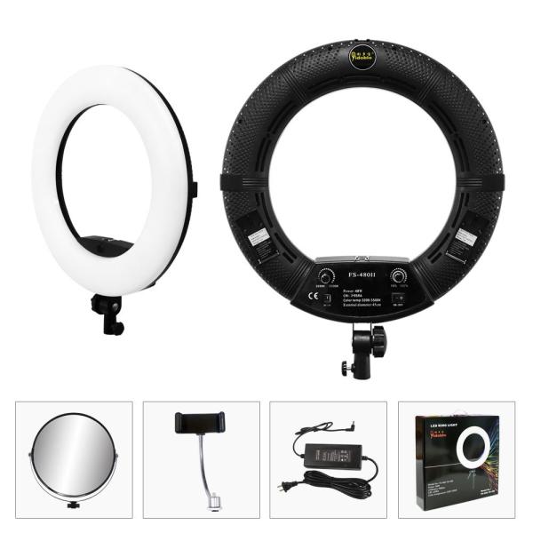 Yidoblo 18 Inch LED 48W Ring Light for Live Streaming Game Tiktok Makeup Video Selfie with Tripod Stand