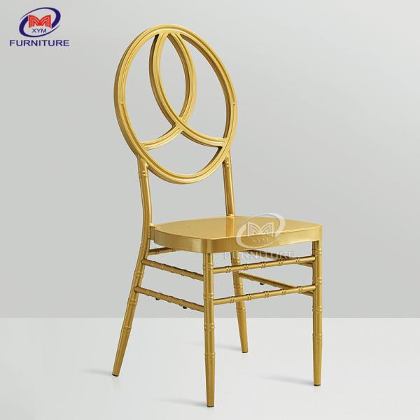 Phoenix Design Gold Wedding Chiavari Chair Seven Bar Backrest Pattern