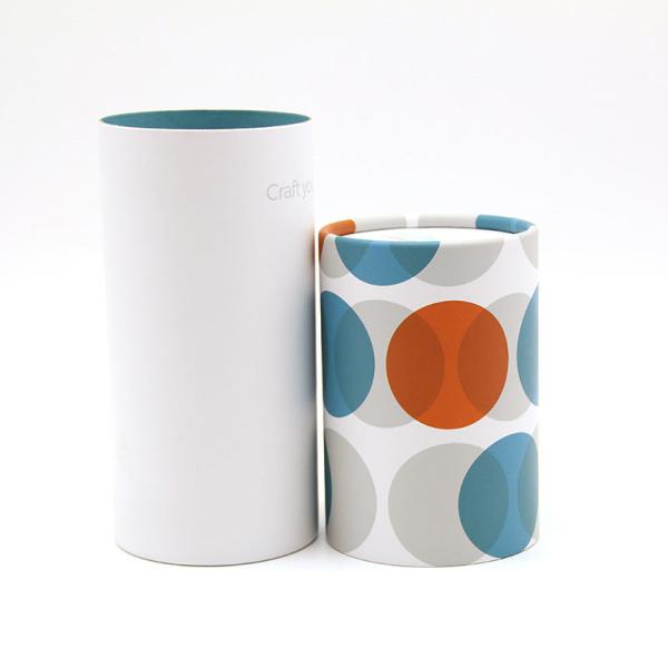 Recyclable Customized Printed Kraft Paper Tube Round Perfume Oil Cardboard Gift Packaging Box