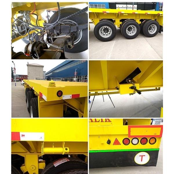 3 Axles 20 prime 40l prime Container Flatbed Trailer with Container Lock ECE Approved